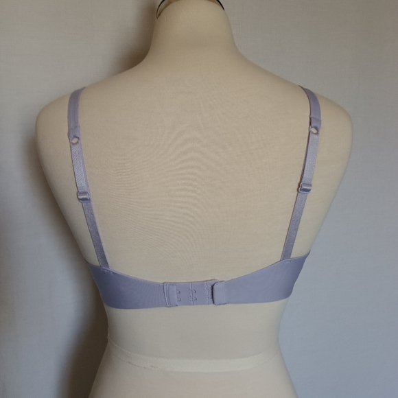 Warner's Underwire Bra Lightly Padded - Women's Size 36C Lavender Lace - Picture 4 of 9